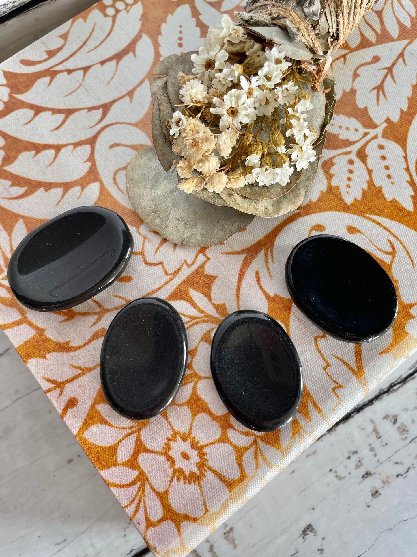 INTUITIVELY CHOSEN ~ Black Obsidian Thumb/Worry Stone