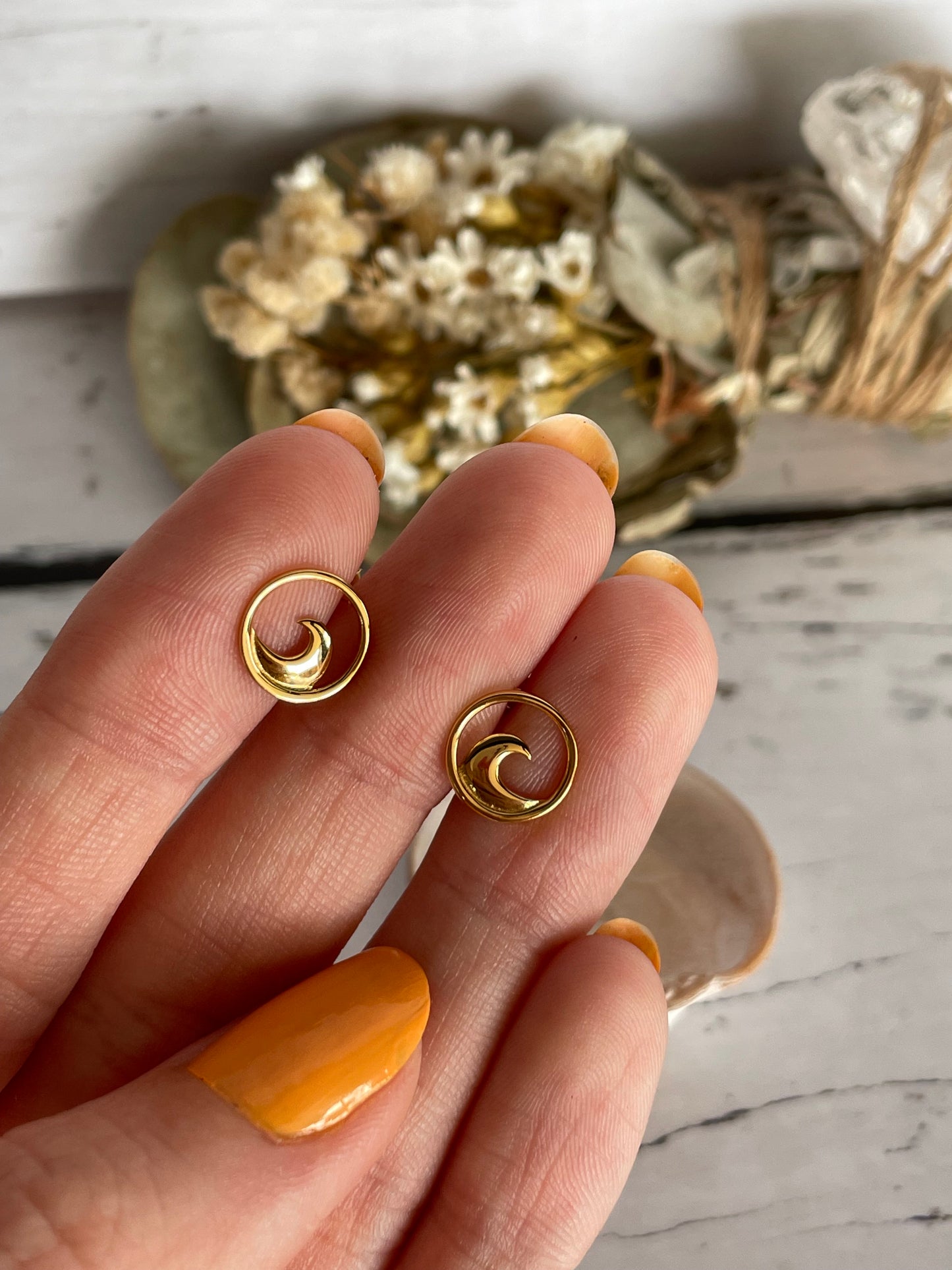 Goddess Gold collection ~ Seaside Studs