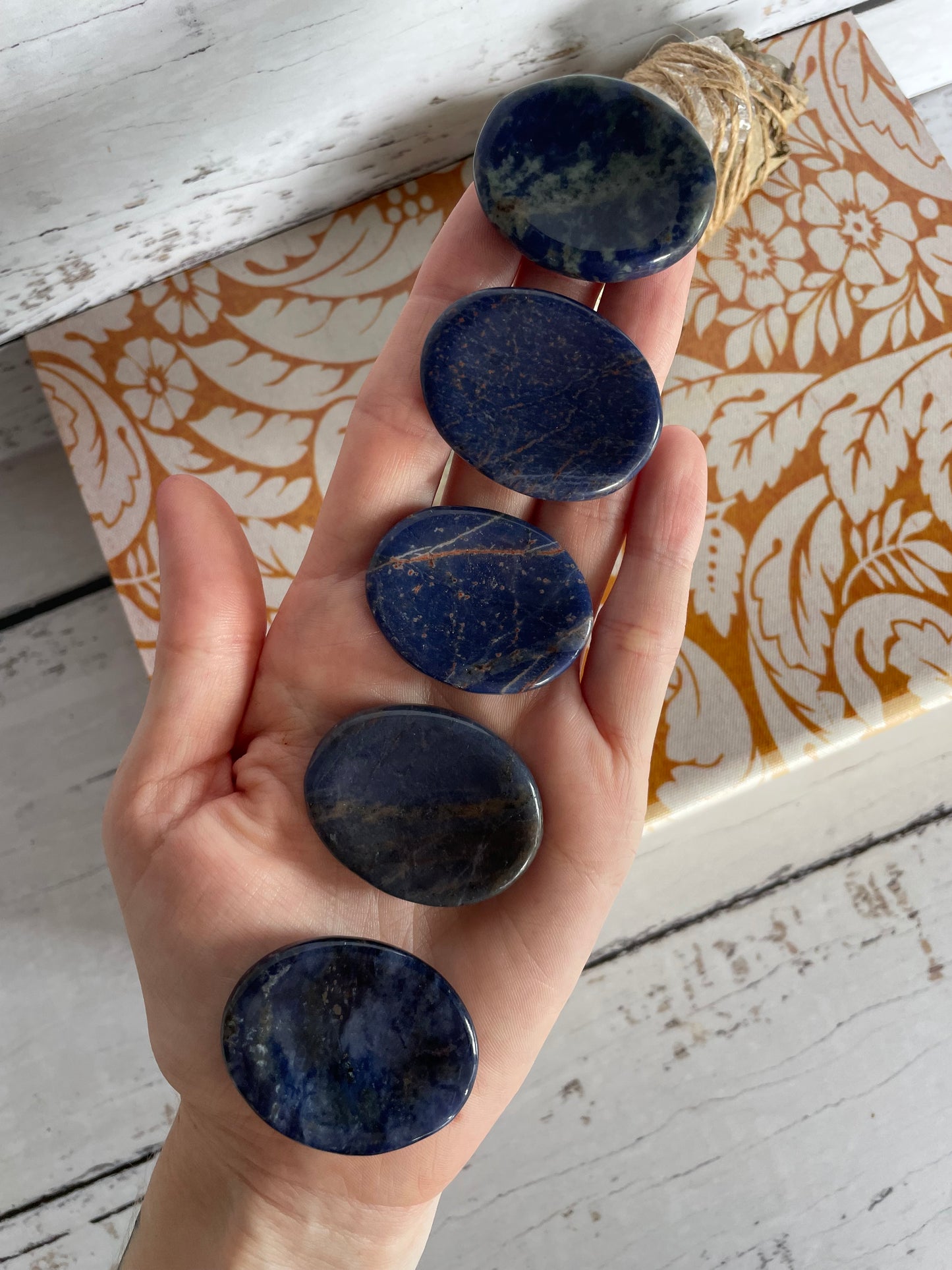 INTUITIVELY CHOSEN ~ Sodalite Thumb/Worry Stone