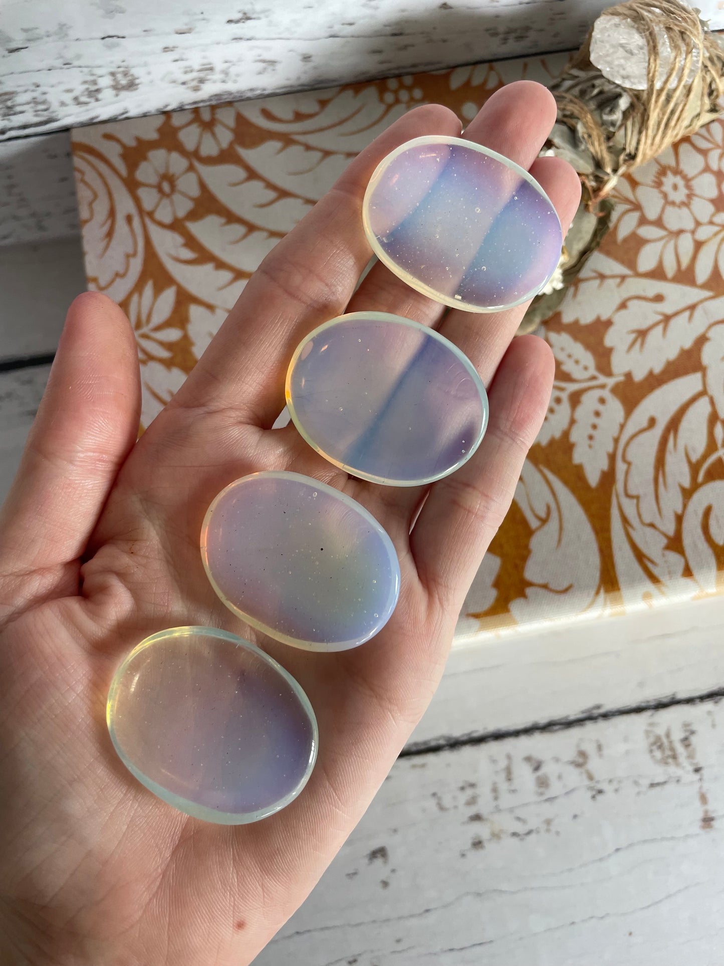 INTUITIVELY CHOSEN ~ Opalite Thumb/Worry Stone