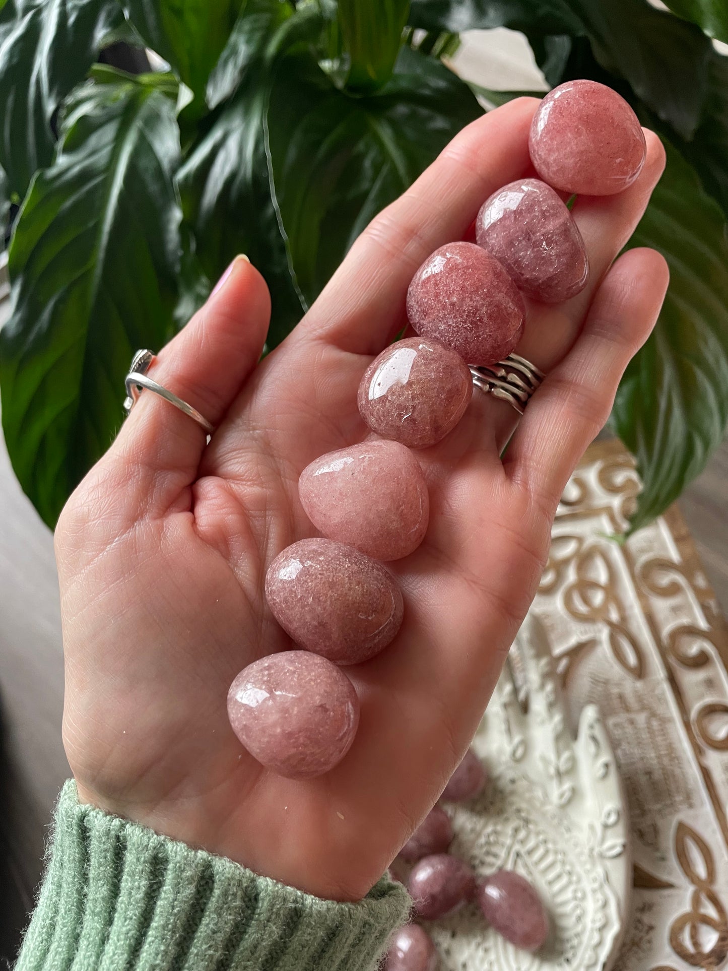 Strawberry Quartz Tumble Stones