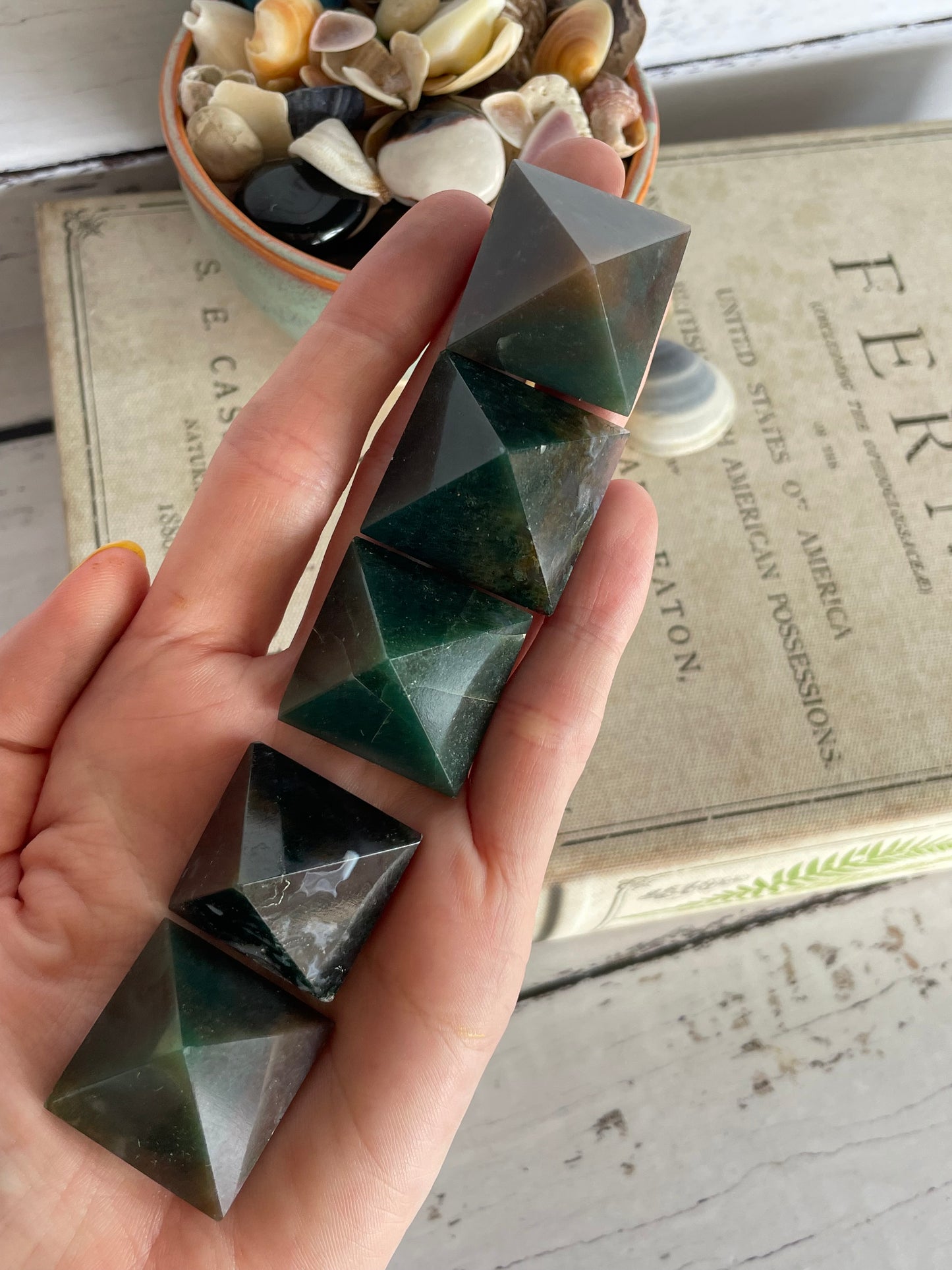INTUITIVELY CHOSEN ~ Moss Agate Pyramid