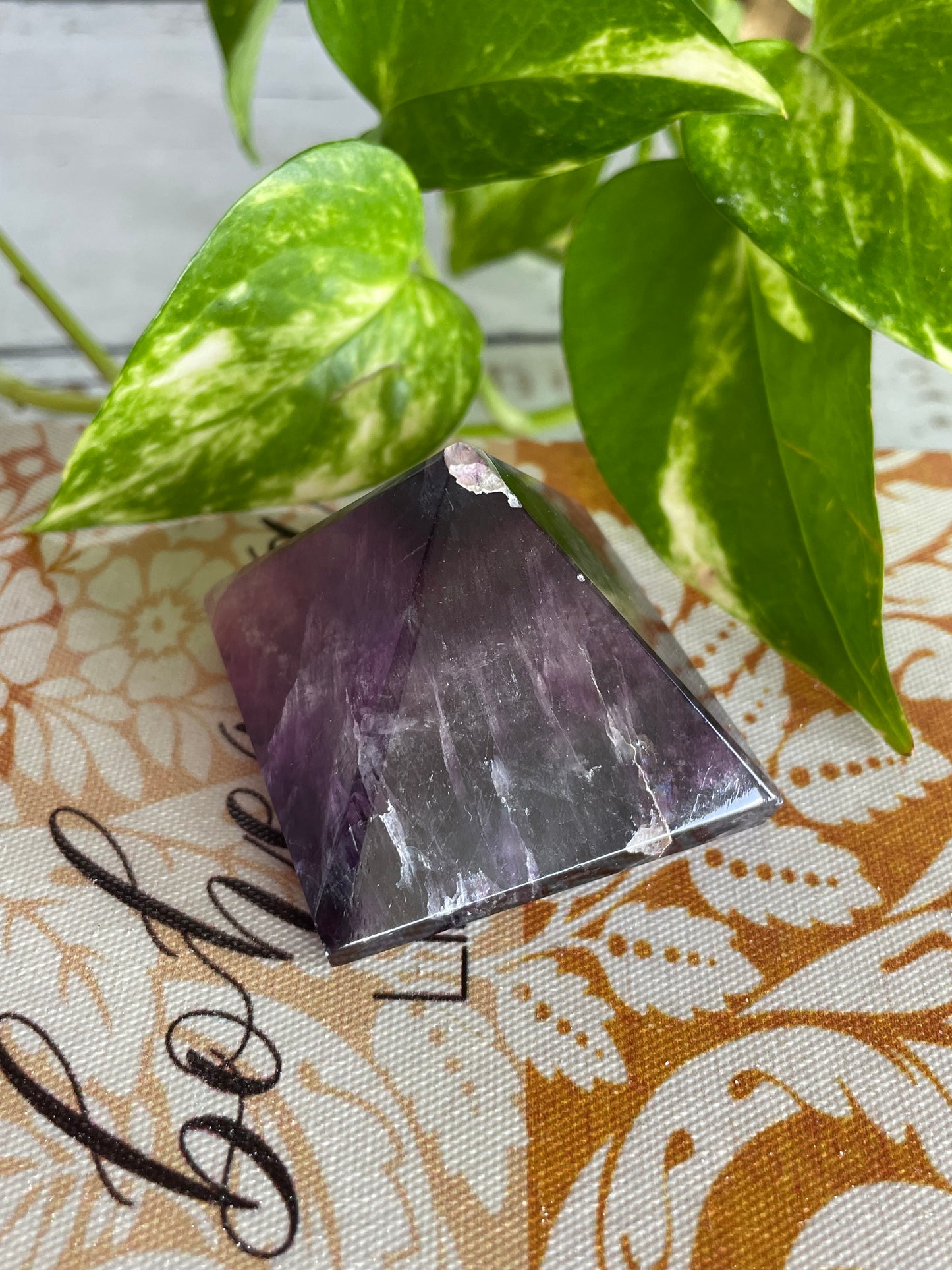Purple Fluorite Pyramid