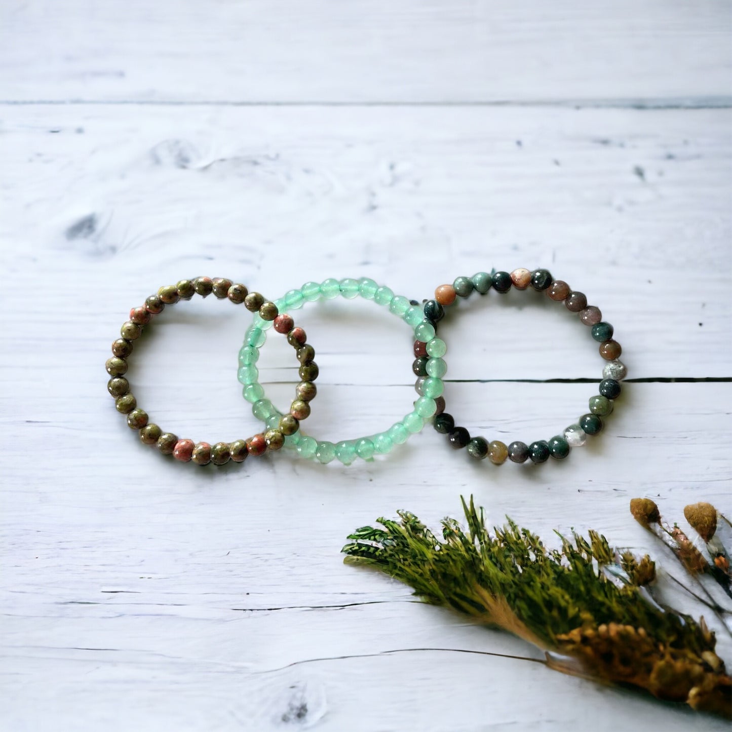 COLLECTION ~ GREEN WITCH Healing Bracelets Set of 3©️