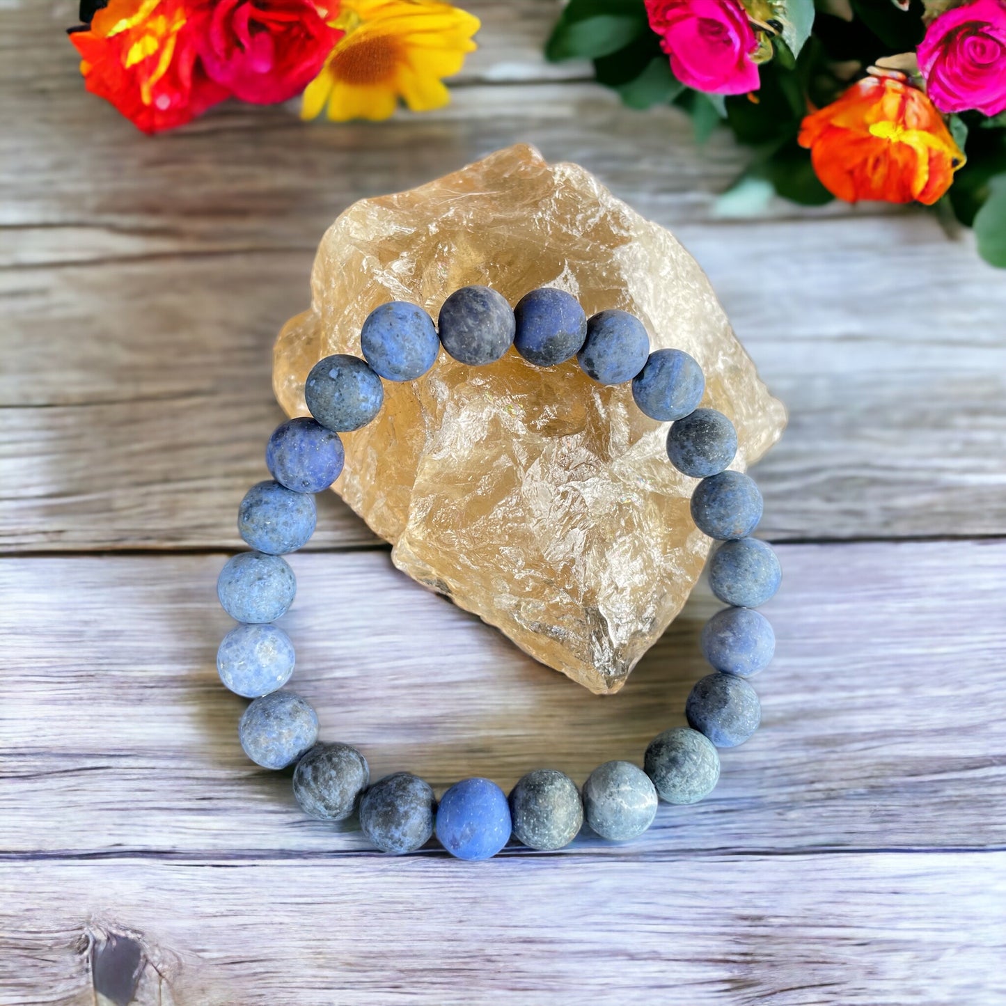 Frosted Sodalite Healing Bracelet ~ PSYCHEDELIC
