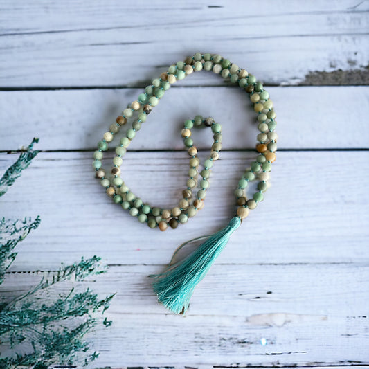 Matte Amazonite ~ Mala/Prayer Beads