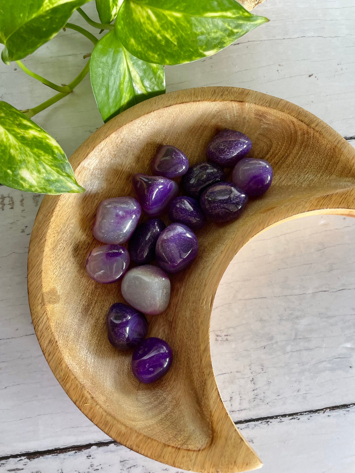 Purple Onyx Tumble Stones