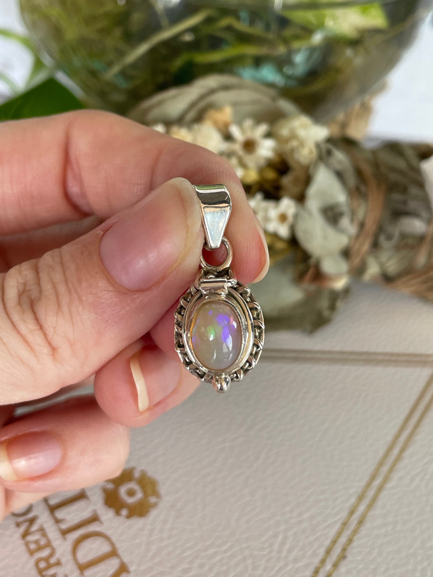 Poison Locket Silver Pendant ~ Ethiopian Opal