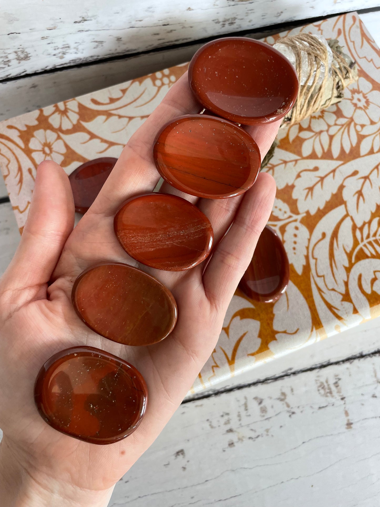 INTUITIVELY CHOSEN ~ Red Jasper Thumb/Worry Stone