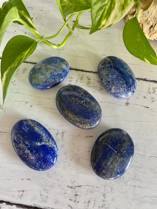 INTUITIVELY CHOSEN ~ Lapis Lazuli Pillow / Palm Stone