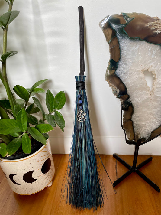 Witches Broom/Besom ~ Sodalite Pentacle