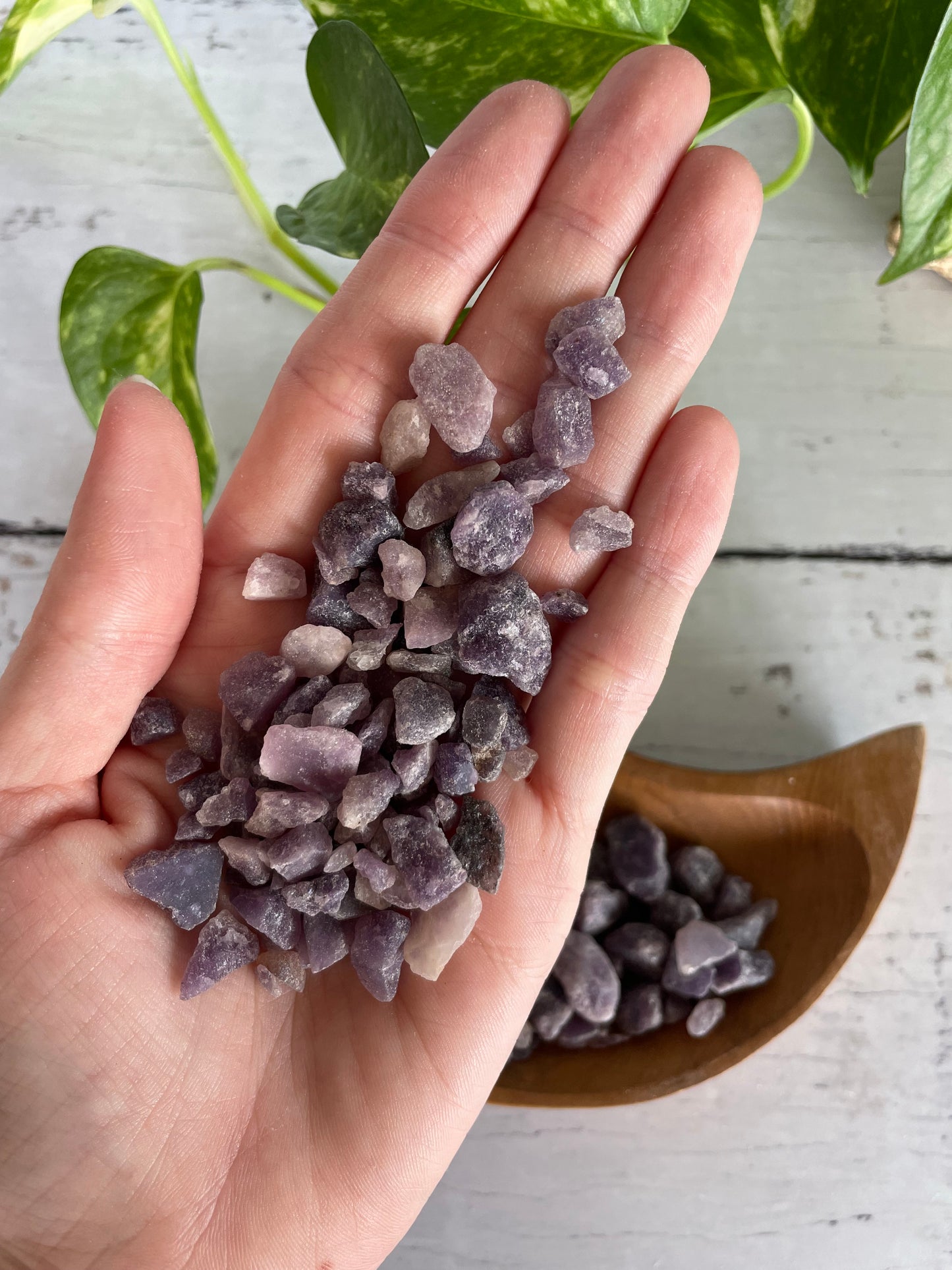 Crystal Chips ~ Lepidolite 100g Pouch