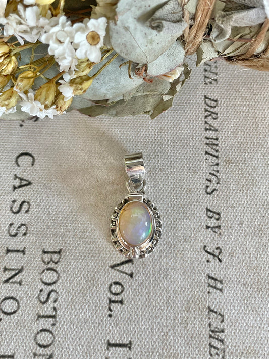 Poison Locket Silver Pendant ~ Ethiopian Opal