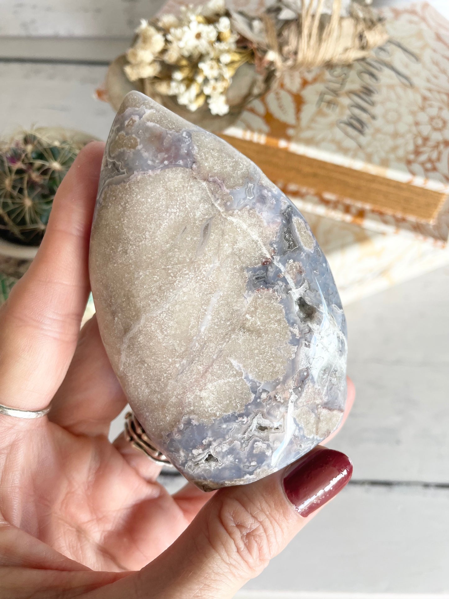 Flower Agate Dome