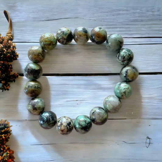 African Turquoise GOOD LUCK Healing Bracelet ©️