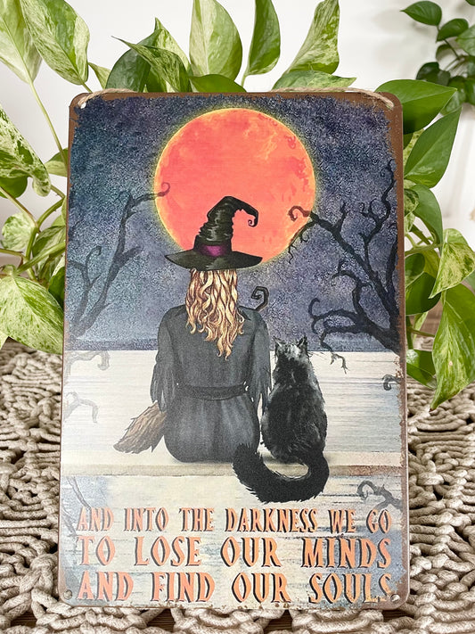 Rustic sign ~ Witch & Familiar