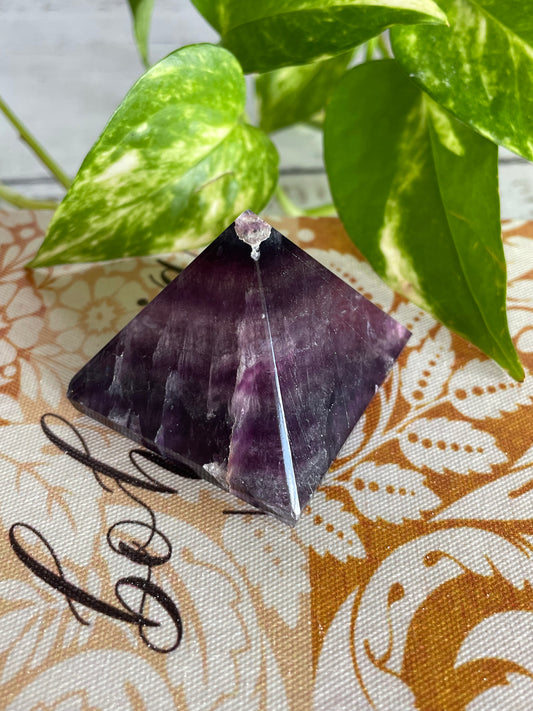 Purple Fluorite Pyramid