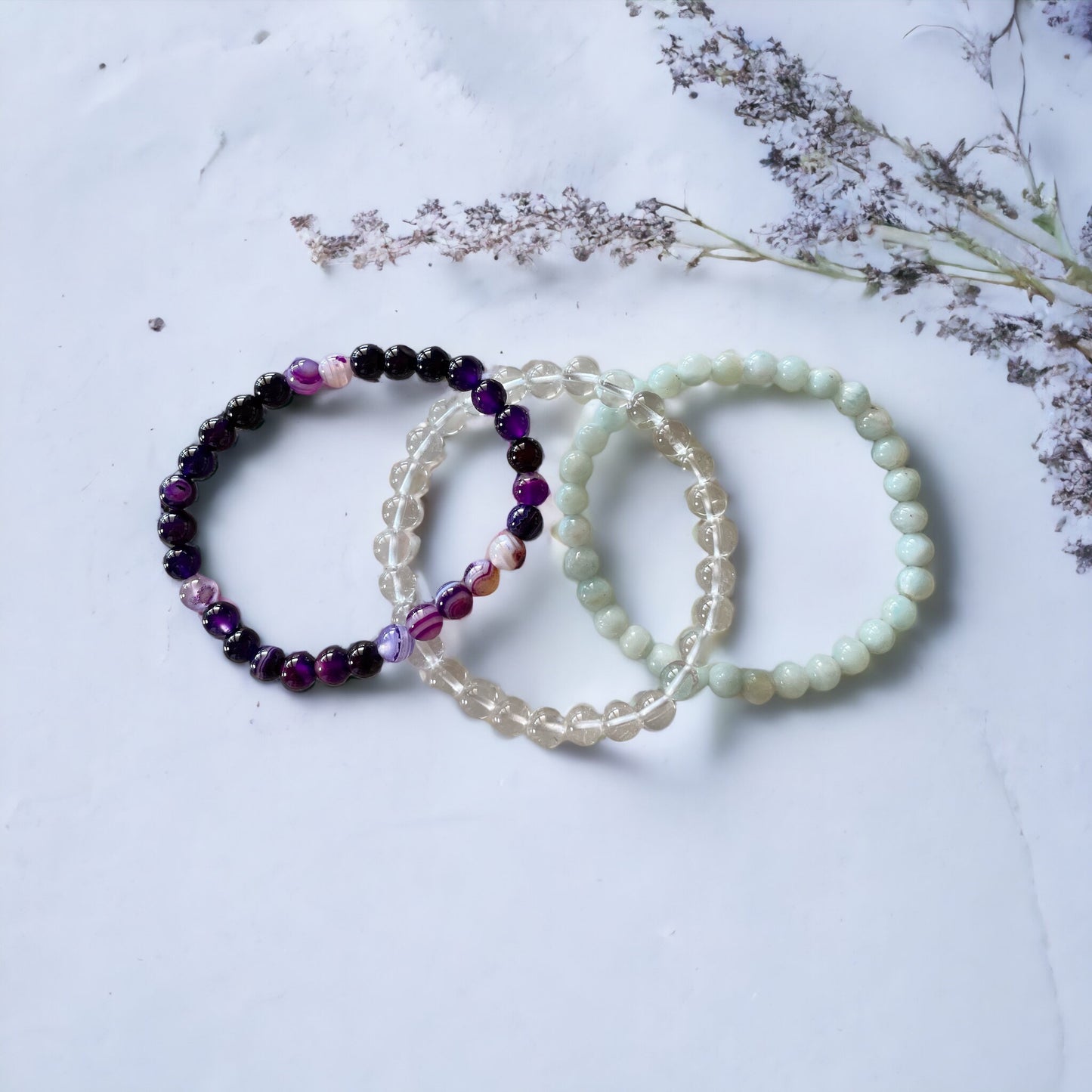 COLLECTION Trio ~ GOOD LUCK Healing Bracelet Collection Set of 3©️