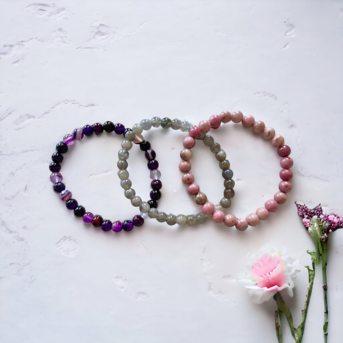 COLLECTION Trio ~ BLESSED BE Healing Bracelets Set of 3©️