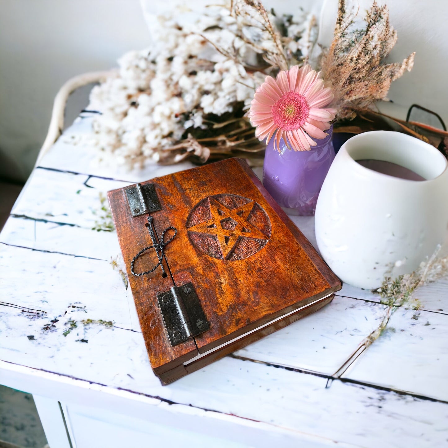 Rustic Recycled Journal ~ Journal Pentacle
