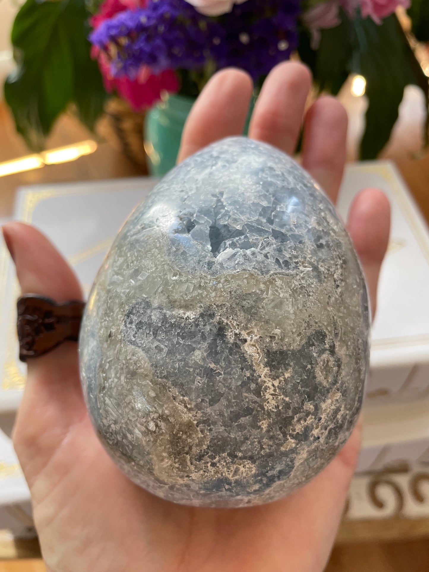Celestite Geode Egg