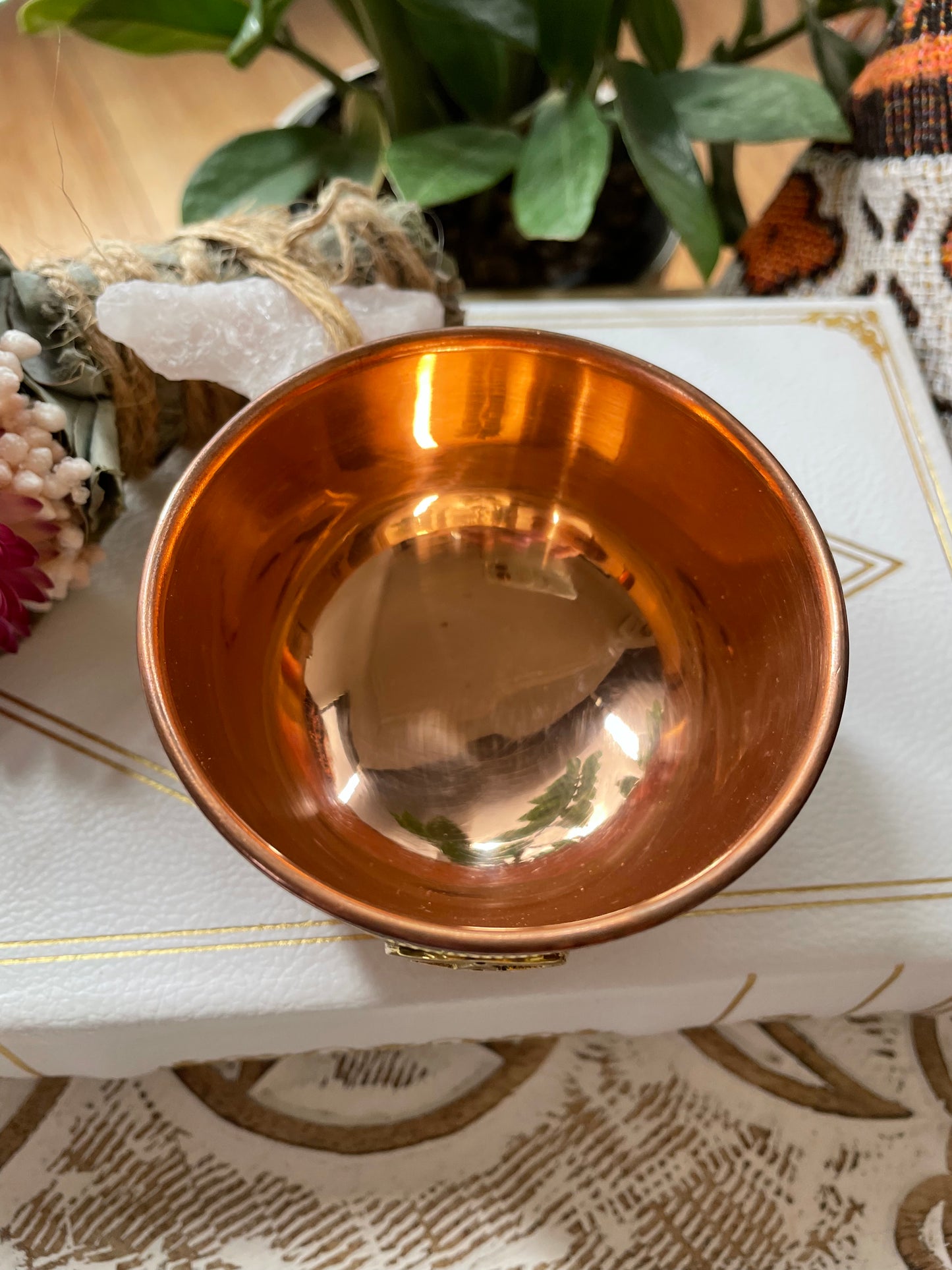Copper Offering Blessing Bowl ~ Pentacle