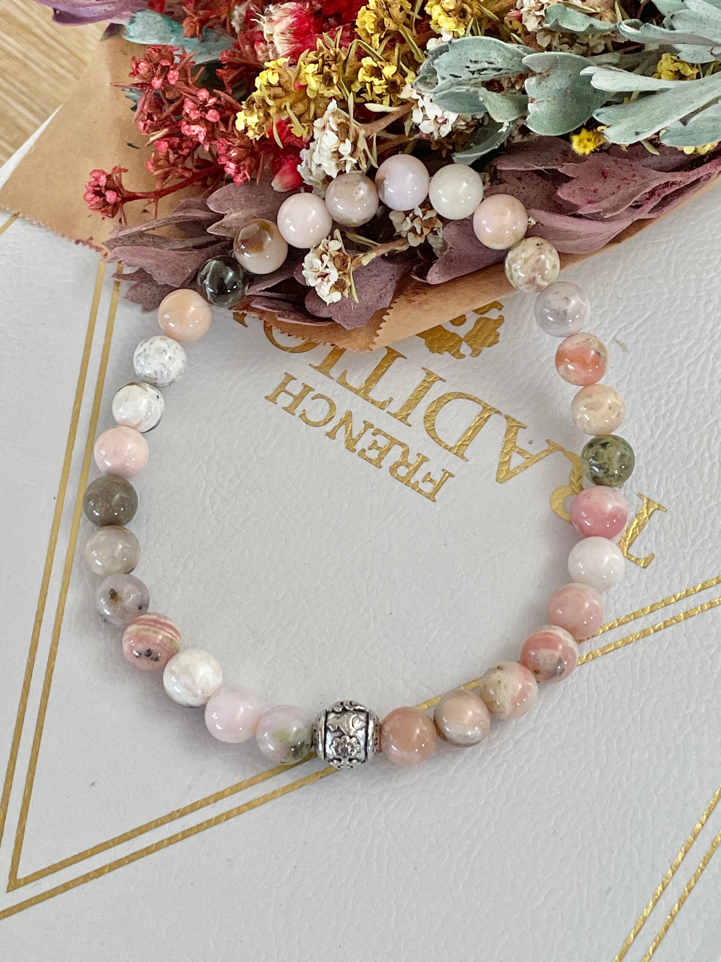 Pink Opal Healing Anklet ~ Love & Peace ©️