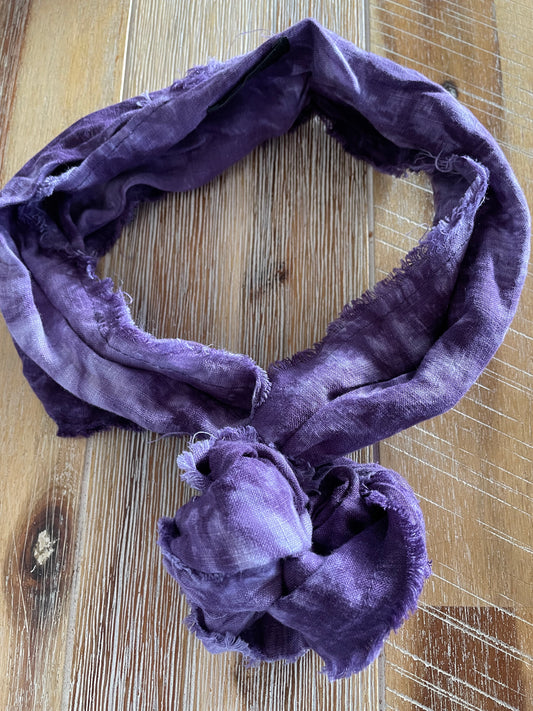 Bohemian Hair Wrap ~ Raw Purple