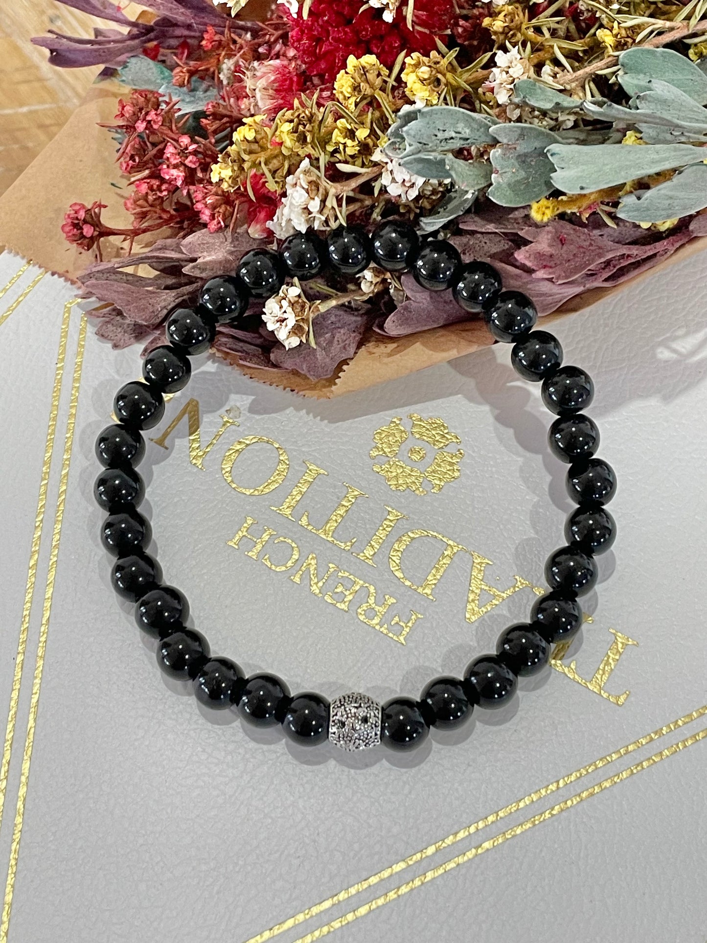 Black Onyx Healing Anklet ~ Protection ©️