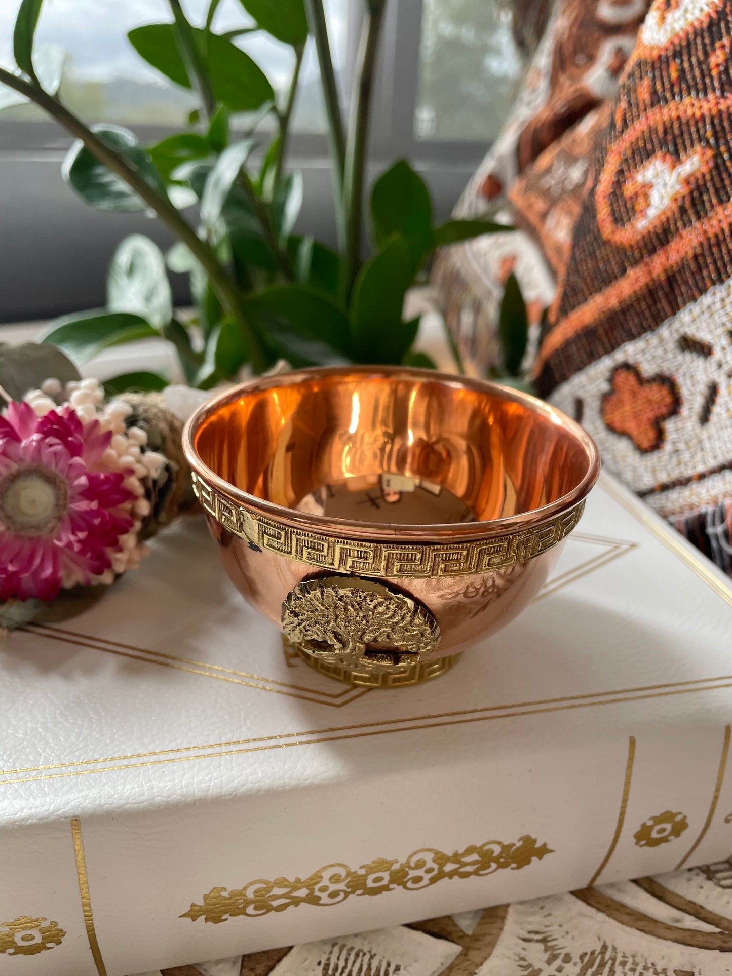 Copper Offering Blessing Bowl ~ Tree of Life