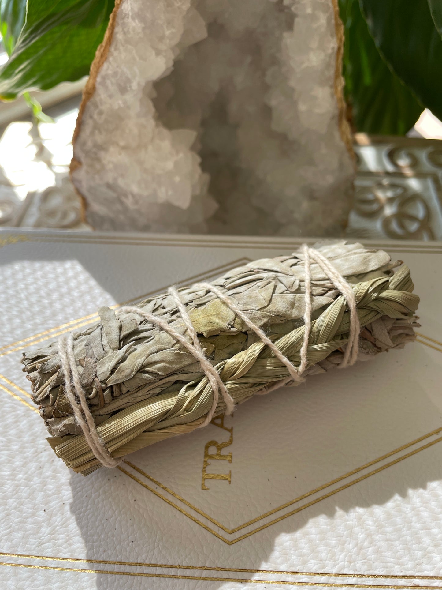 Authentic White Sage with SweetGrass Braid