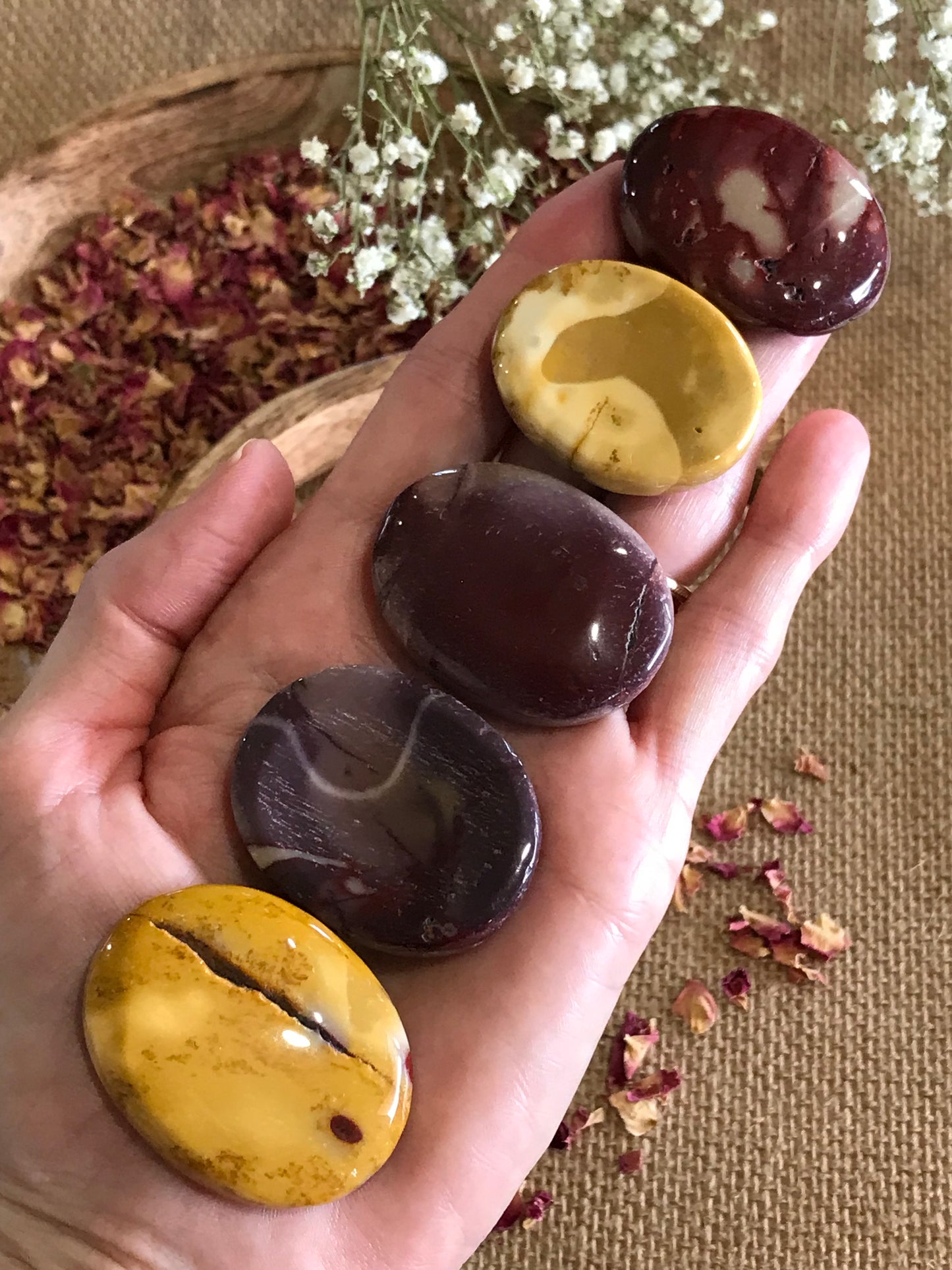 INTUITIVELY CHOSEN ~ Thumb/Worry Stone ~ Mookaite