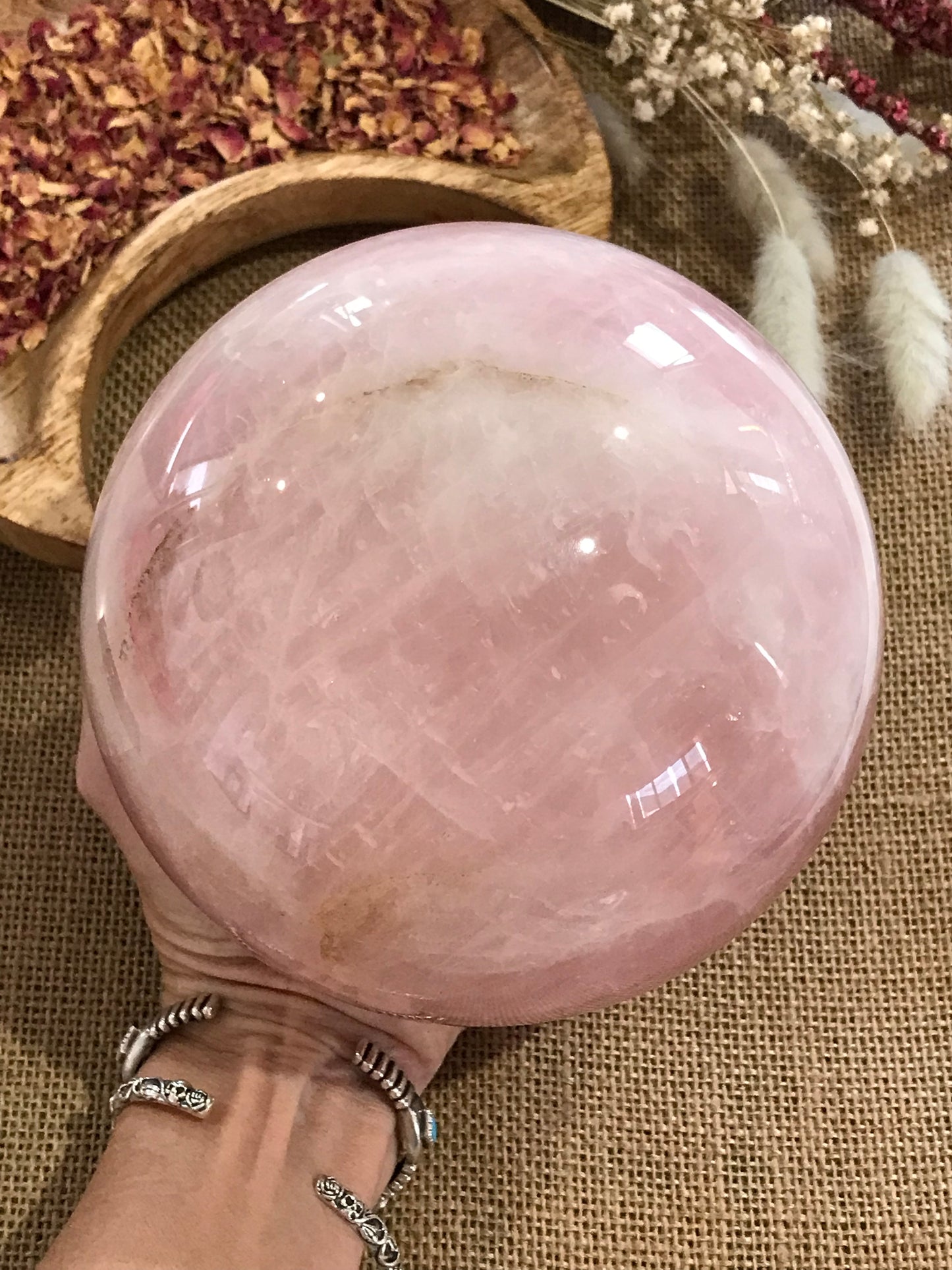 Rose Quartz Sphere ~ 5kgs