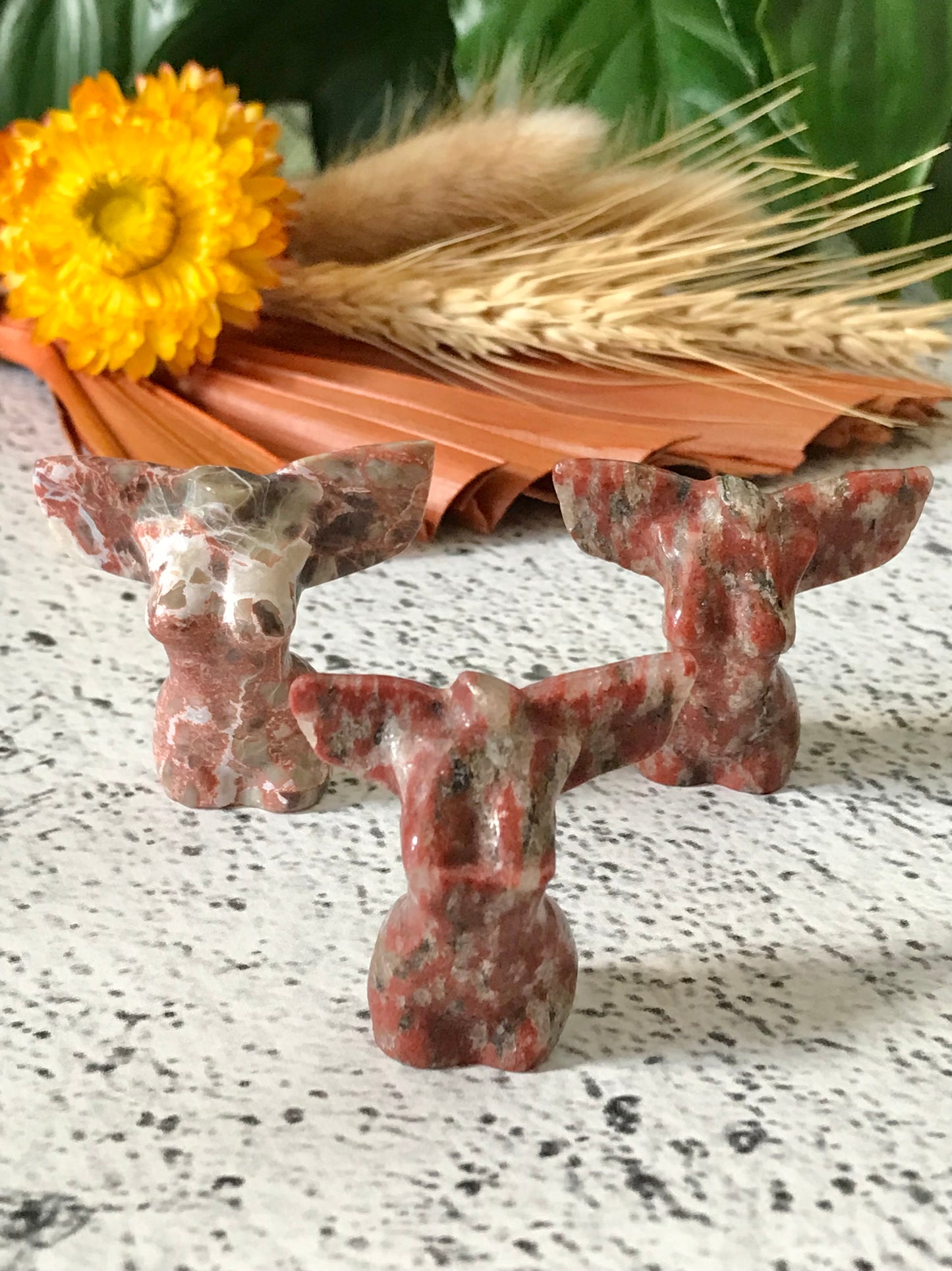 Intuitively Chosen Winged Goddess ~ Red Brecciated Jasper