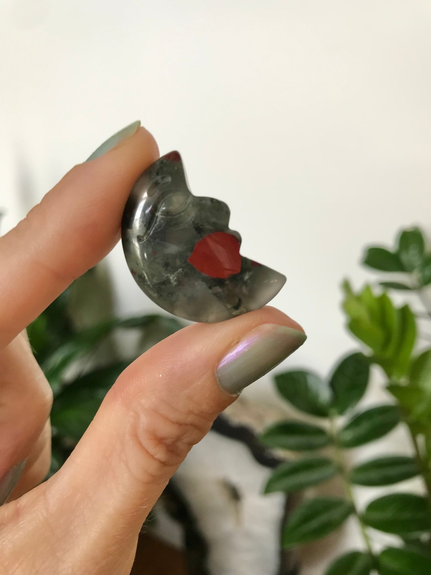 INTUITIVELY CHOSEN ~ Blood Stone Crescent Moon