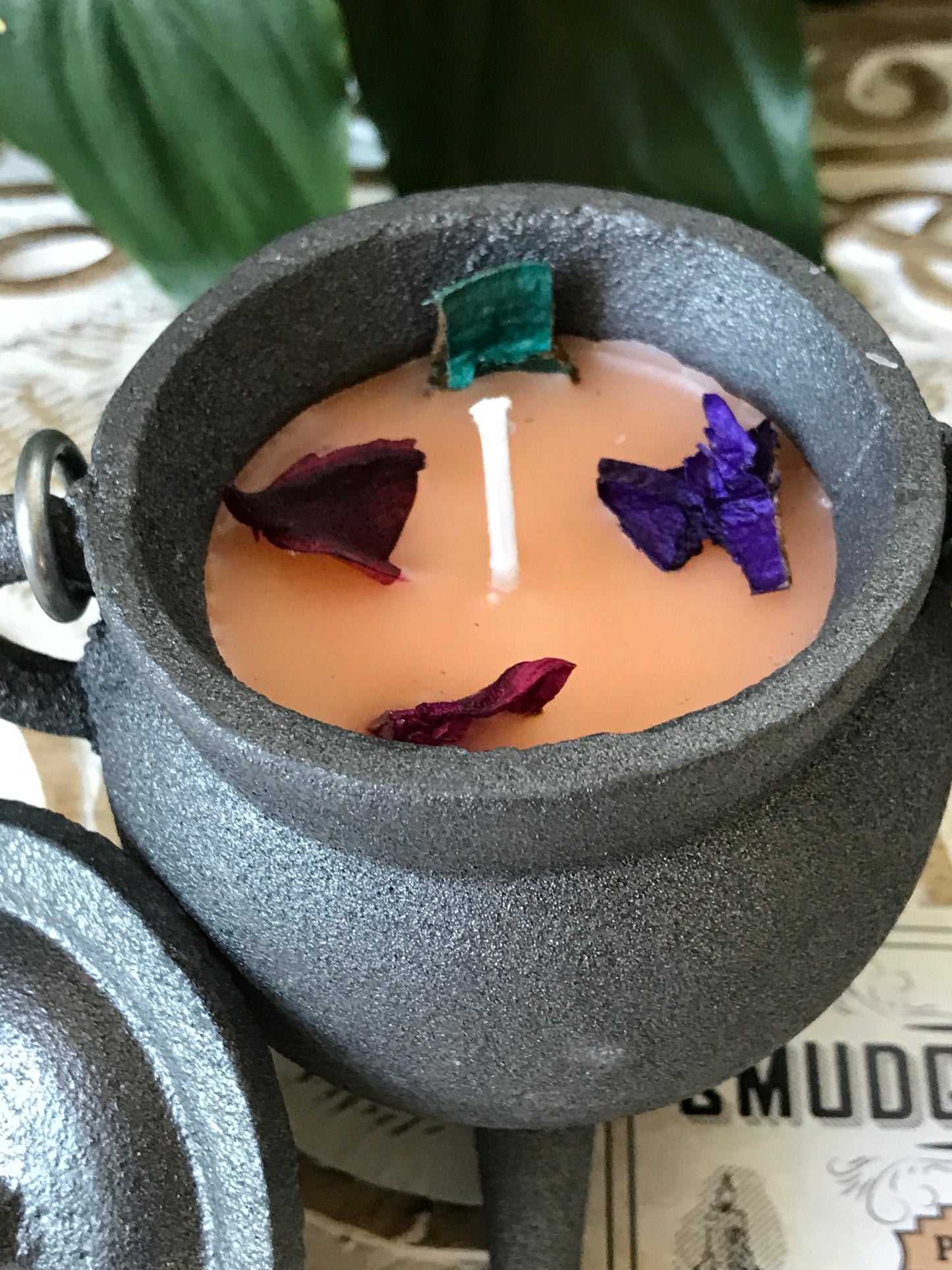 Cauldron Smudge Candle ~ Palo Santo
