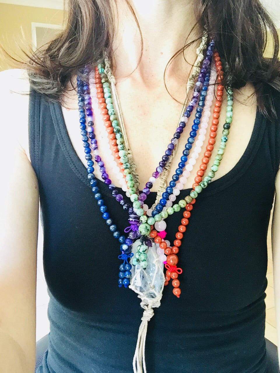 Rose Quartz Mala/Prayer Beads DIVINE LOVE