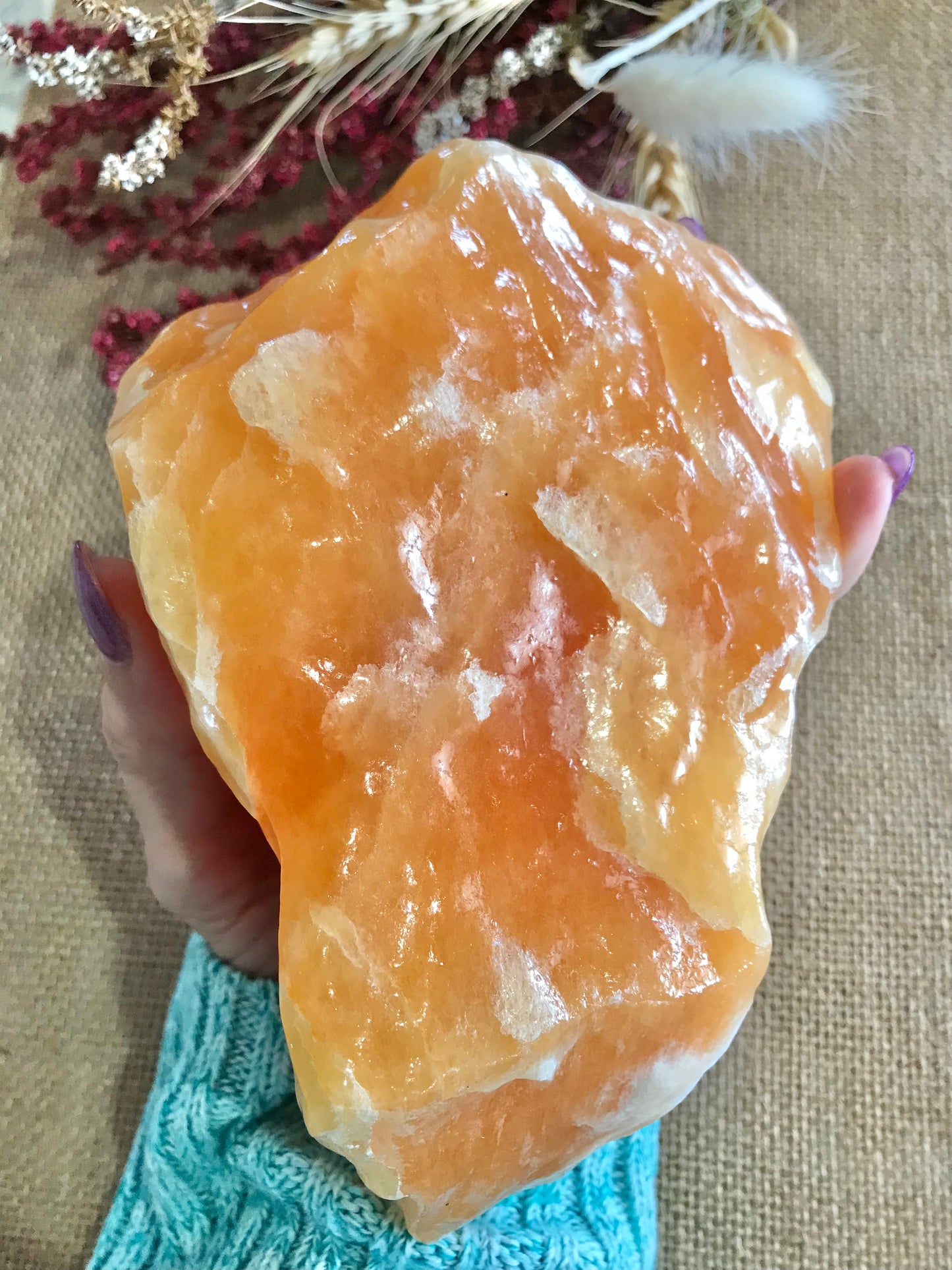 Orange Calcite ~ 1.9kgs