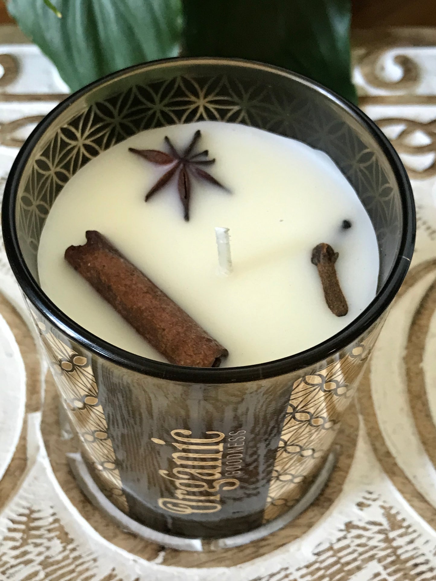 Organic Smudge Candle ~ Lemongrass & Spice