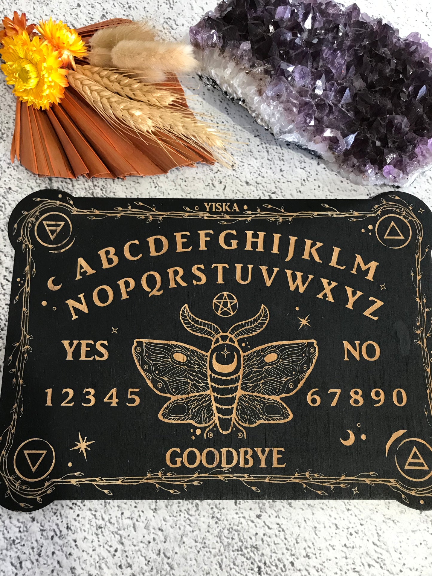 Ouija ~ Moth Spirit Board includes Large Planchette