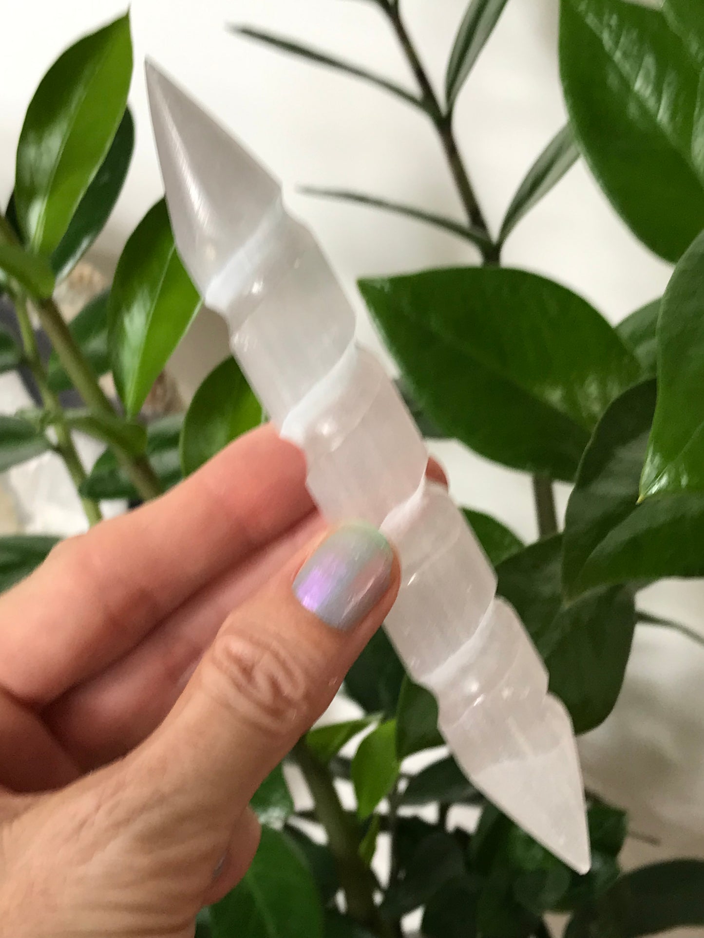 Selenite Double Point Wand
