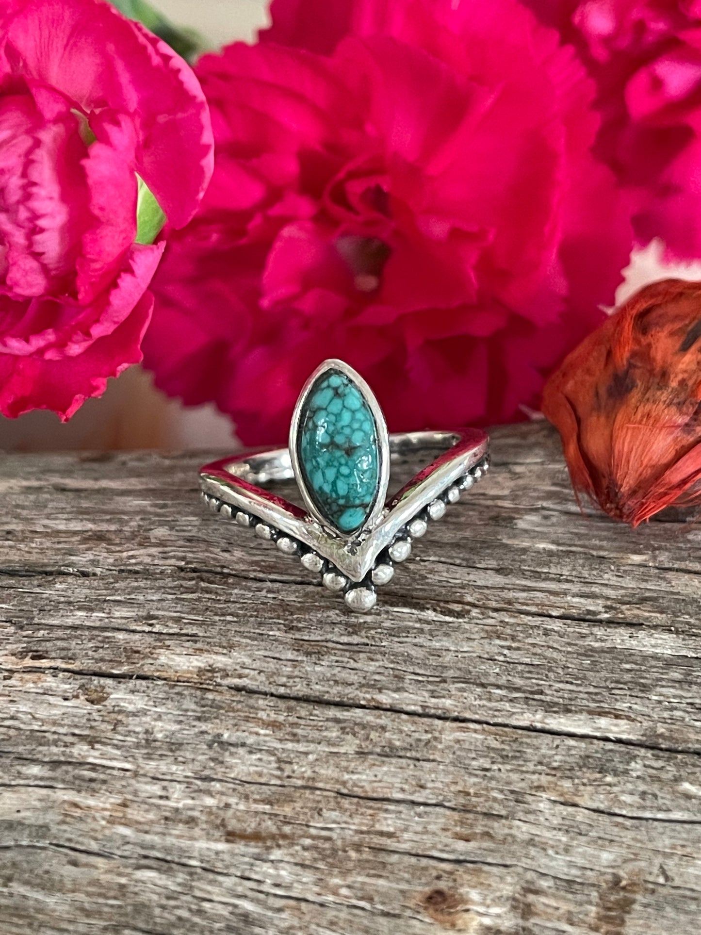 Nevada Turquoise Silver Fixed Ring