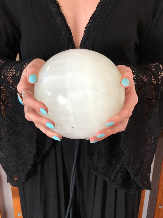 Selenite Sphere ~ 4-5kgs