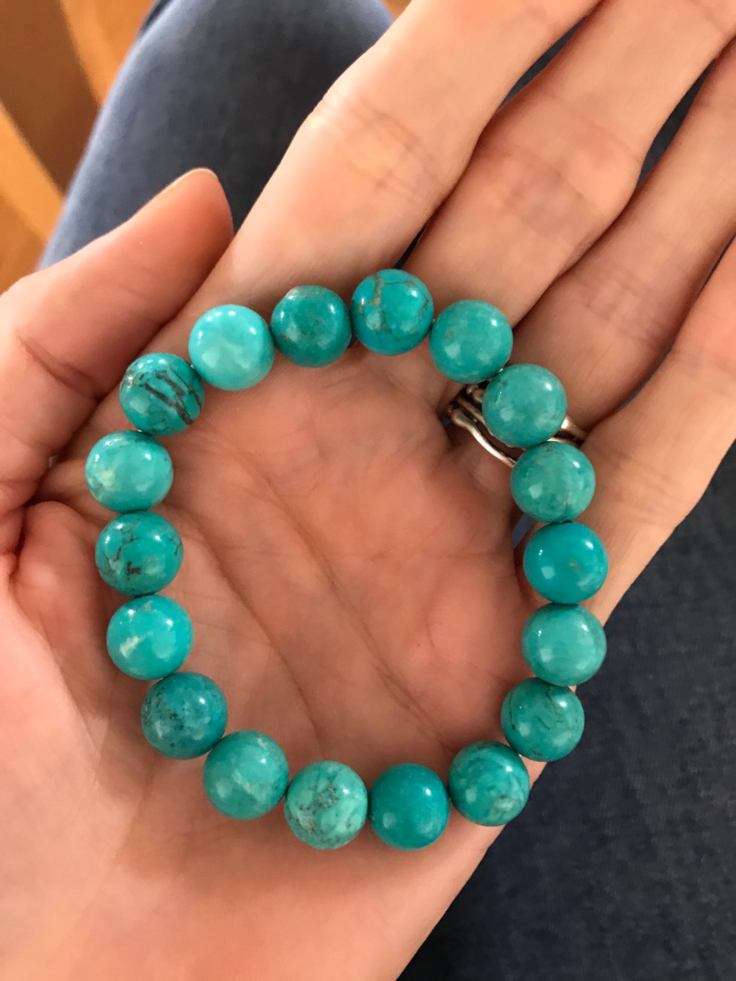 Stabilised Dyed Turquoise PROTECTION Healing Bracelet ©️