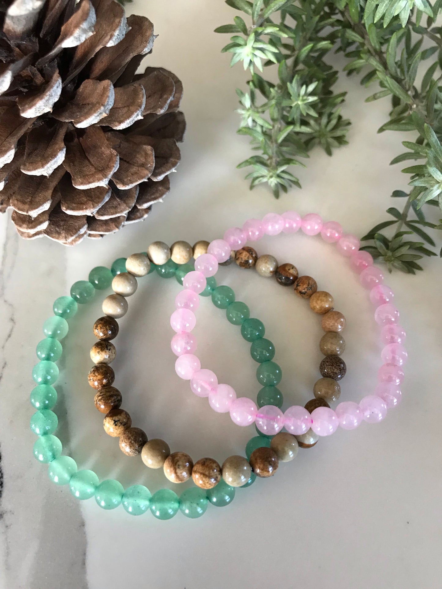 COLLECTION Trio ~ ATTRACT LOVE Healing Bracelet Set of 3©️